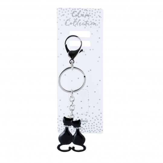 Double Cats lyklakippa (6536345255981)