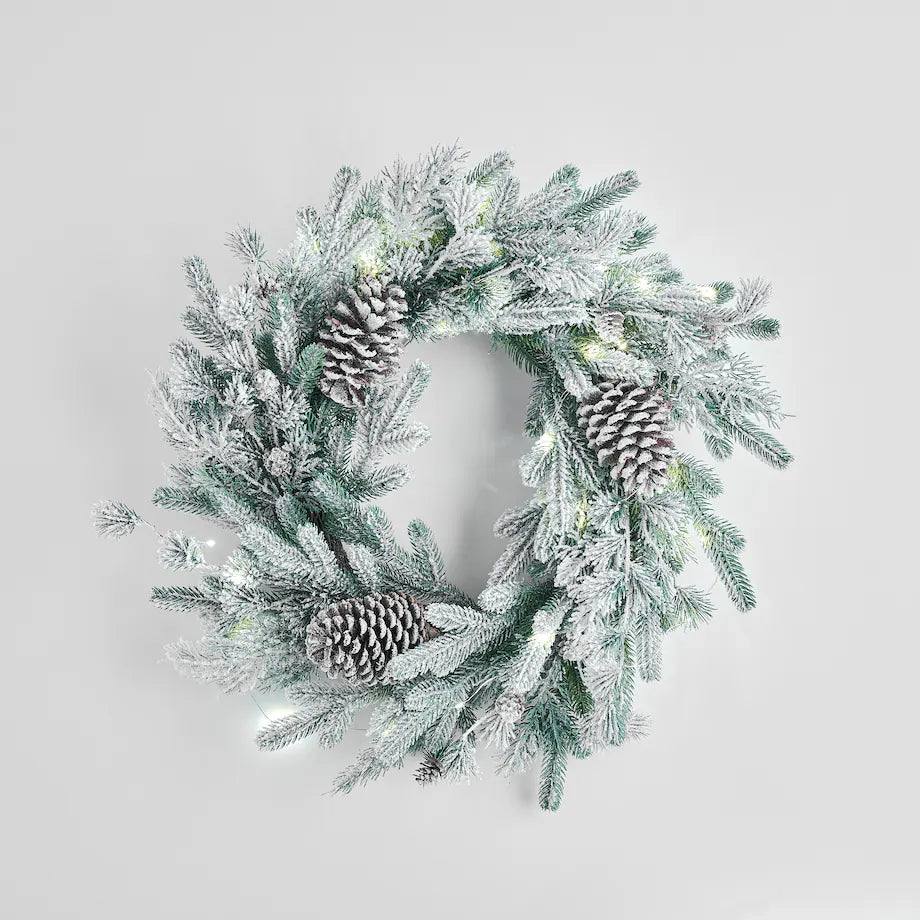 Rovice krans með led ljósum